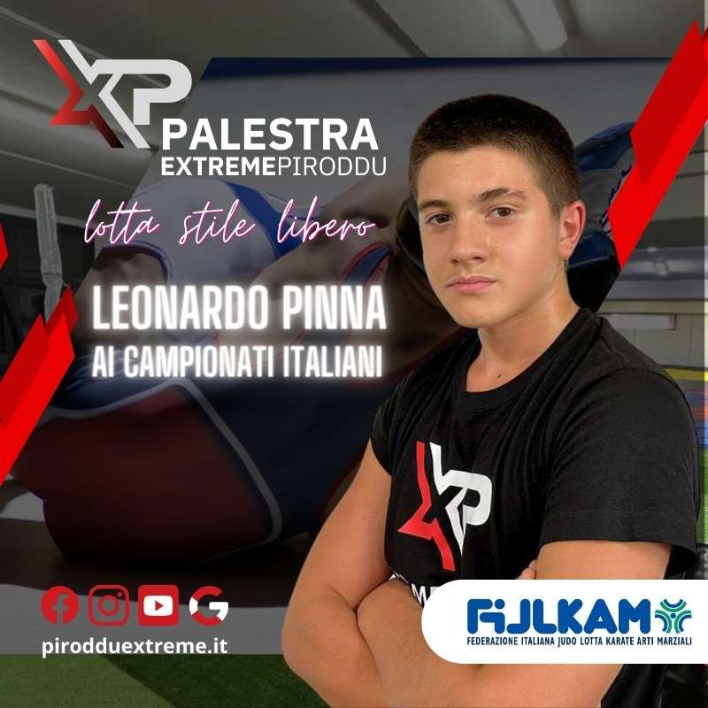 Leonardo Pinna, Palestra Piroddu, ai Campionati Italiani